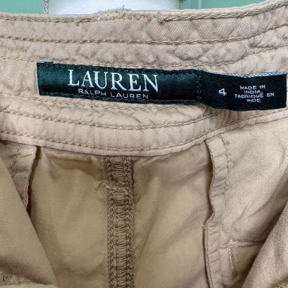 Ralph Lauren Women's Tan Cargo Shorts - Picture 9 of 9